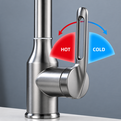 Grifo multifuncional para lavabo con efecto cascada: 4 modos en 1