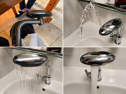 Grifo multifuncional para lavabo con efecto cascada: 4 modos en 1