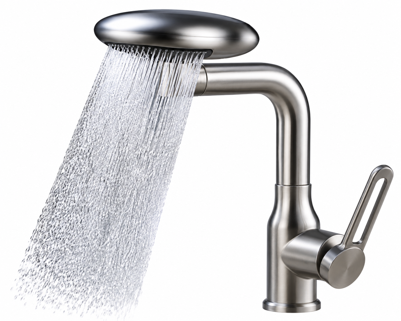 Grifo multifuncional para lavabo con efecto cascada: 4 modos en 1